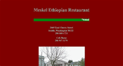 Desktop Screenshot of meskelrestaurant.com